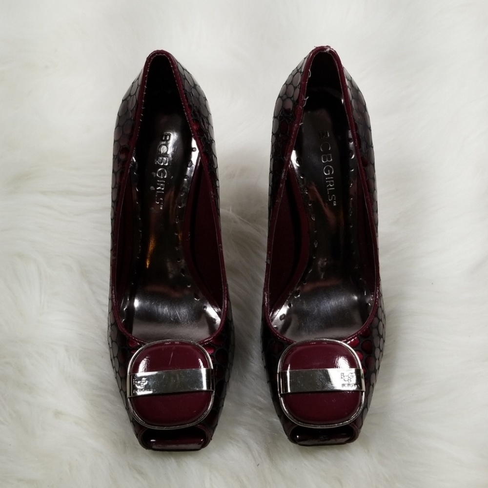 *SALE* Ruby Red Snake Pattern BCBG Heels